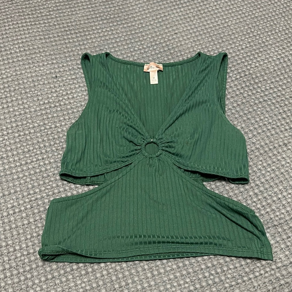 Buckle Green Top